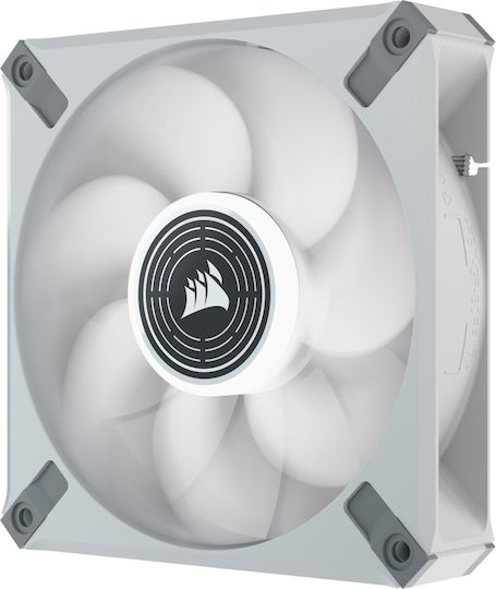 Corsair ML120 LED Elite Premium Case Fan (2000rpm / 58.10cfm) με Λευκό Φωτισμό και Σύνδεση 4-Pin PWM Λευκό