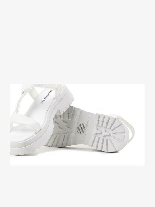 Lifestyle Δερμάτινα Γυναικεία Σανδάλια Sporty Λευκά