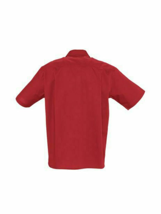 Sol's Berkeley Men's Shirt Short Sleeve Red