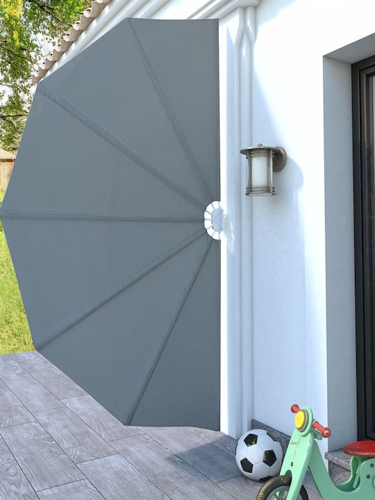 vidaXL Terrace Sideway Sunshade Roller Gray 1.6x1.6cm