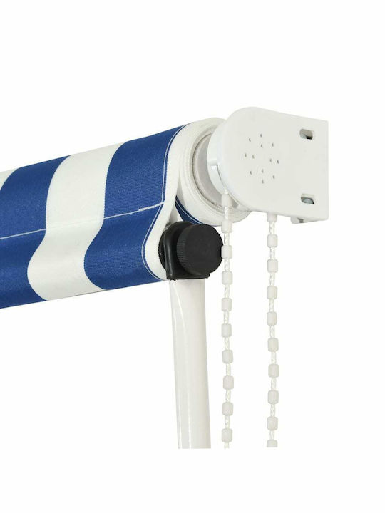 vidaXL Terrace Wall Tent Blue / White 1.5x1.5cm