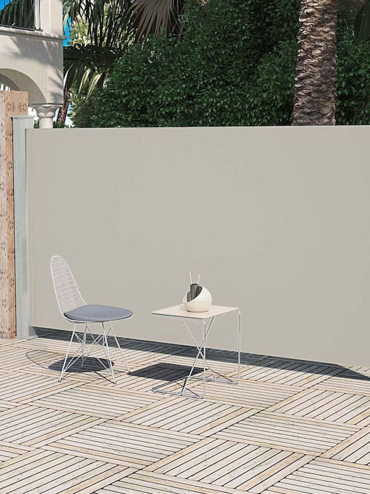 vidaXL Seitenrolloschatten Terrasse Cream 1.6x3m