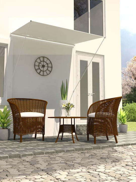 vidaXL Τέντα Βεράντας Κρεμ 1.5x1.5m