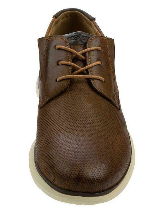 RS21028-1 Leder Herren Freizeitschuhe Tabac Braun