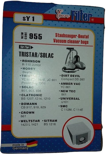 Euro Filter SY 1 Sac Aspirator 5buc Compatibil cu Aspirator Hobby / Rohnson / Tristar