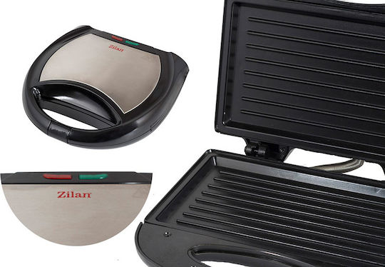 Zilan Sandwich Maker for for 2 Sandwiches Sandwiches 750W Black
