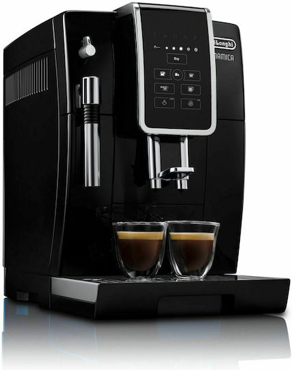 De'Longhi Dinamica Αυτόματη Μηχανή Espresso 1450W Πίεσης 15bar με Μύλο Άλεσης Μαύρη