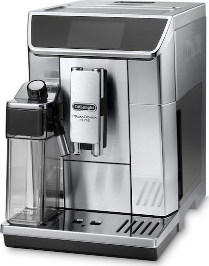 De'Longhi ECAM 656.75.MS Automatic Espresso Coffee Machine 1450W Pressure 15bar for Cappuccino with Grinder Silver