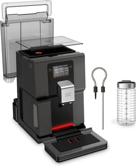 Krups Intuition Preference Αυτόματη Μηχανή Espresso 1450W Πίεσης 15bar με Μύλο Άλεσης Μαύρη