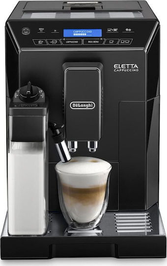 De'Longhi Eletta Automatic Espresso Machine 1450W Pressure 15bar for Cappuccino with Grinder Black