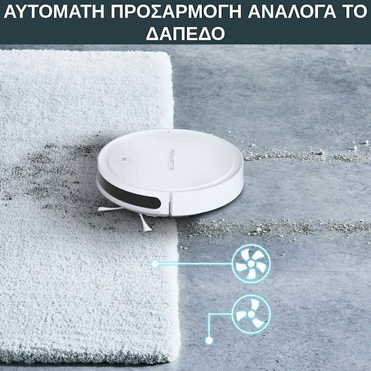 Rowenta Explorer Serie 50 Σκούπα Ρομπότ με Έξυπνη Πλοήγηση & Απορρόφηση 2100Pa Λευκή