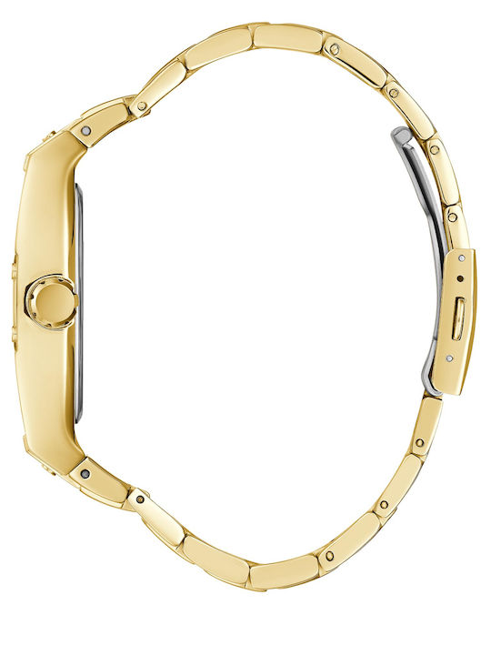 GC Watches Ανδρικό Ρολόι 43mm Μπαταρίας με Χρυσό Μεταλλικό Μπρασελέ