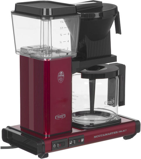 Moccamaster KBG Select Филтър кафе машина 1520W Червено