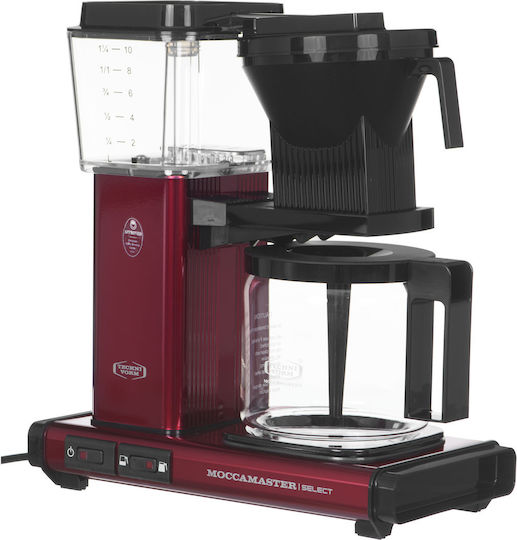 Moccamaster KBG Select Филтър кафе машина 1520W Червено