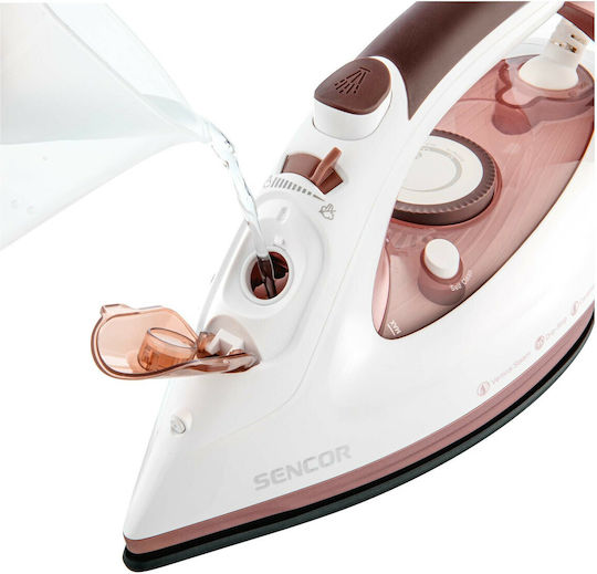 Sencor Steam Iron 3100W with Ceramic Plate and Continuous Steam Supply 35g/min