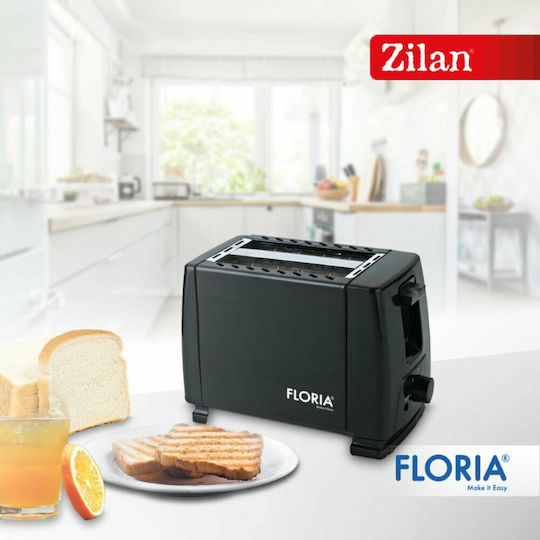 Zilan Φρυγανιέρα 2 Θέσεων 700W Μαύρη