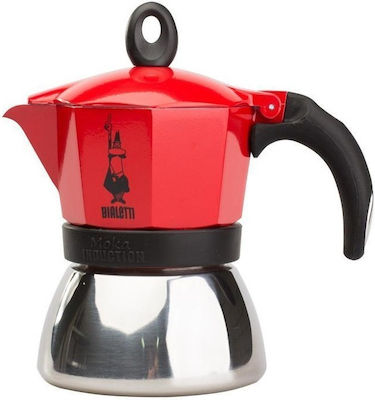 Bialetti Moka Induction 0006942 Мокро кафе 2 Cups Червен