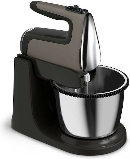 Tefal Powermix Silence HT654E38 Миксер с Иноксов Казан 2.5лт Черен 600W