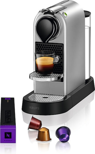 Krups CitiZ Καφετιέρα για Κάψουλες Nespresso Πίεσης 19bar Silver