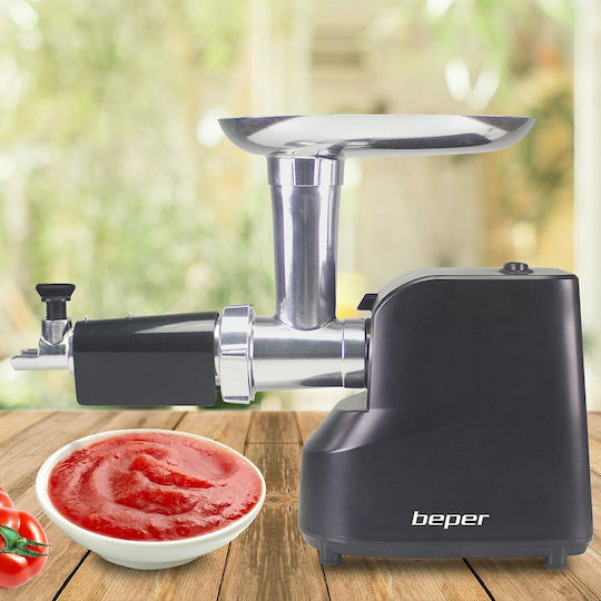 Beper Fleischwolf / Tomatenpresse 1200W Schwarze