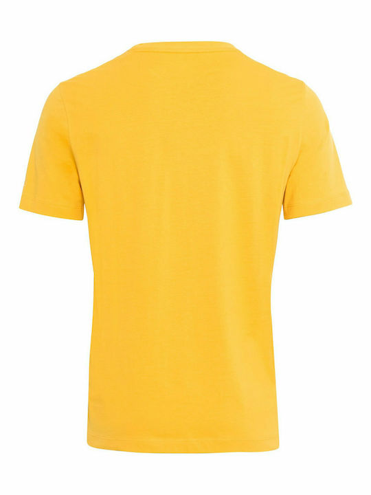 Camel Active T-shirt Bărbătesc cu Mânecă Scurtă Galben