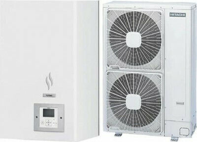 Hitachi Wärmepumpe 11kW Dreiphasig 60°C Teilen