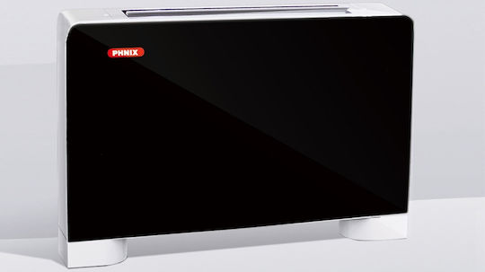 Phnix PFP-100V-CΒ Unitate de ventiloconvectoare Slim 4.35/5.2kW Etaj 150x13x67cm Negru
