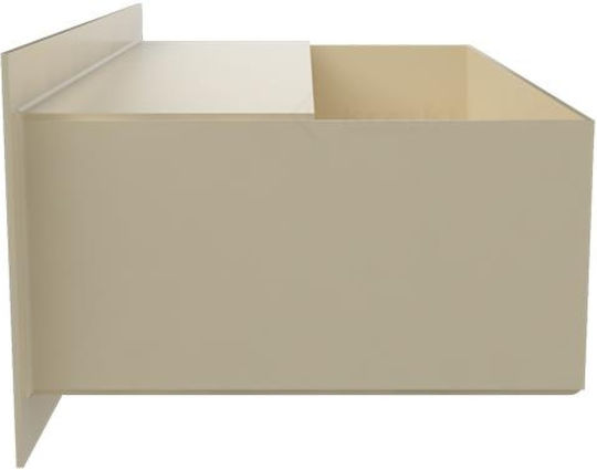 Kratki Ορθογώνια Περσίδα Τζακιού 40x9cm Μπεζ