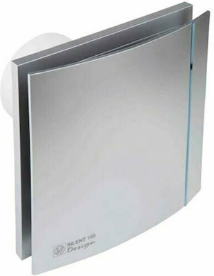 S&P Design 100CHZ De perete Ventilator de Baie 100mm Argint