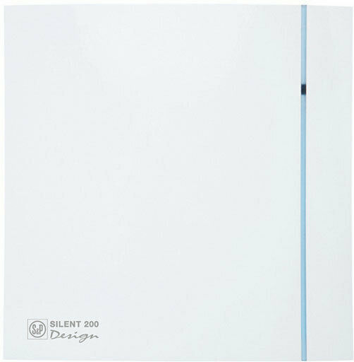 S&P Design 200CRZ Επιτοίχιος Εξαεριστήρας Μπάνιου 120mm Λευκός