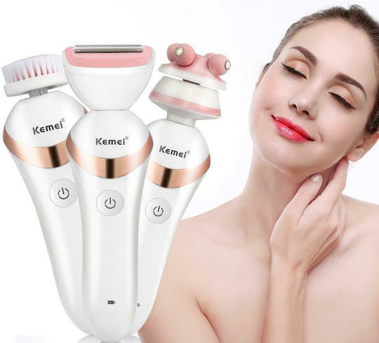 Kemei Σετ Αποτρίχωσης Epilator για Πρόσωπο & Σώμα KM-7203