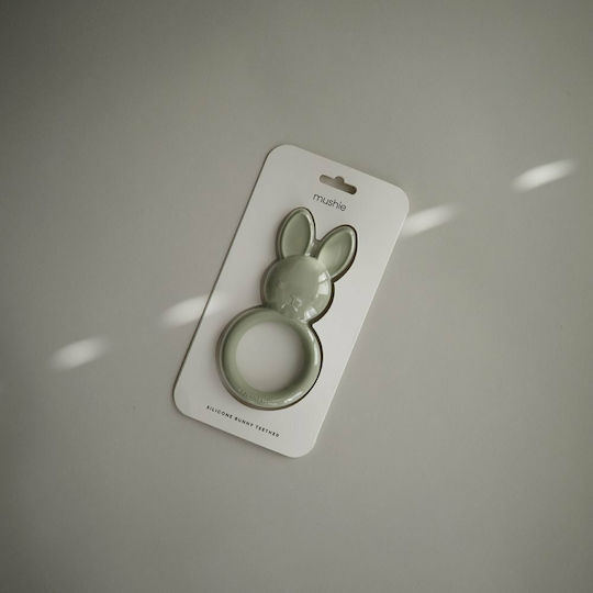 Mushie Bunny Μασητικός Κρίκος Οδοντοφυΐας από Σιλικόνη για 3 m+