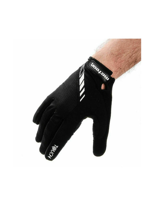 Meteor FX10 Full Finger Cycling Gloves Adults Black