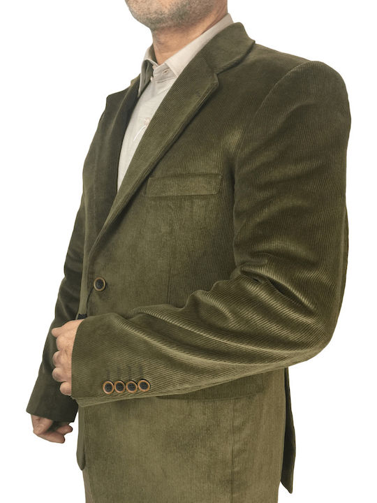 CORDUROY JACKET OIL 02819 TIPTOP TAILORS (02819-OLIVE/2)