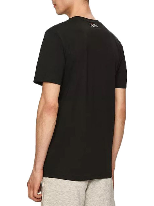 Fila Janto Herren T-Shirt Kurzarm Schwarz