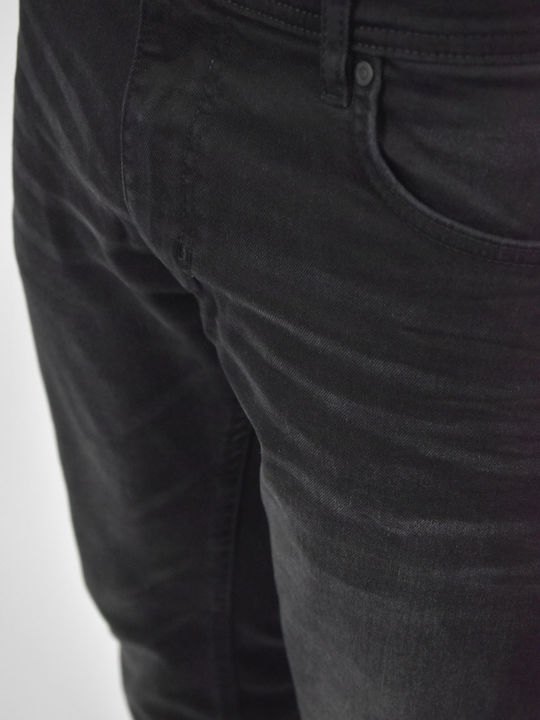 Men's Jeans Pants Elastic with Regular Fit Black