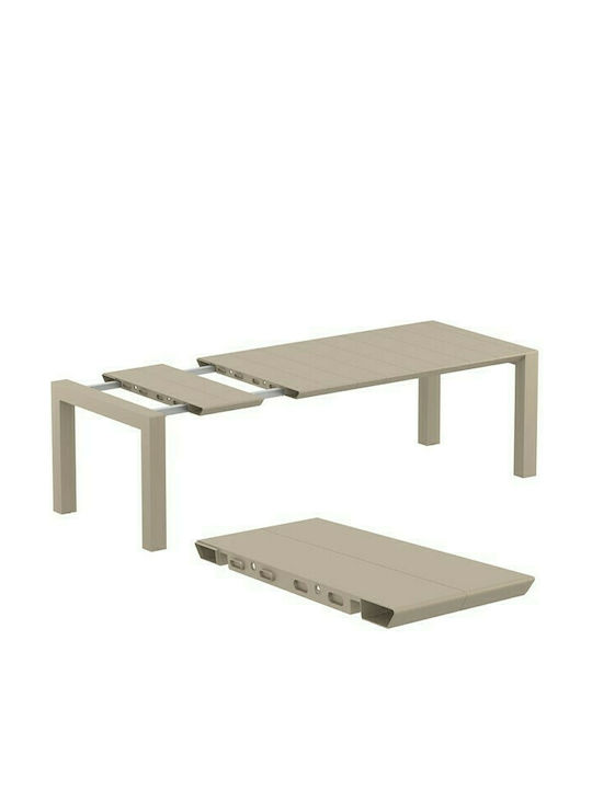 Маса от Полипропилен Разтегателена Vegas Taupe 180x100x75бр