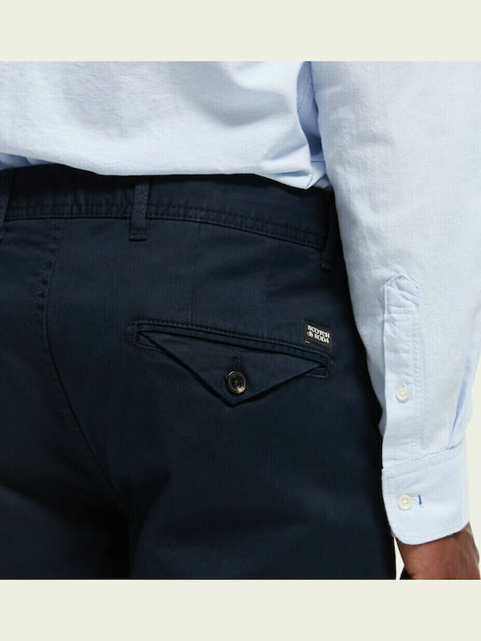 Mott Παντελόνι Chino Ελαστικό σε Slim Εφαρμογή Navy Μπλε