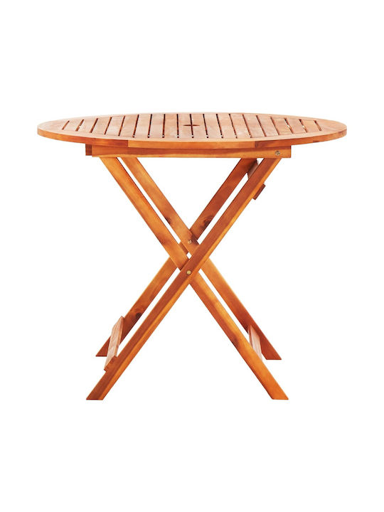 Holztisch Für Kleine Außenräume Zusammenklappbar 90x90x75cm