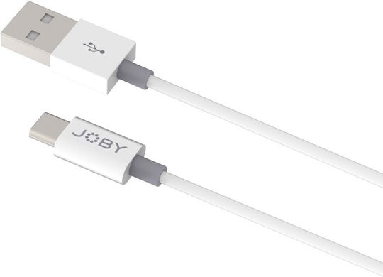 Joby Cablu USB 2.0 USB-C Masculin - USB-A Alb 1.2m JB01819-BWW