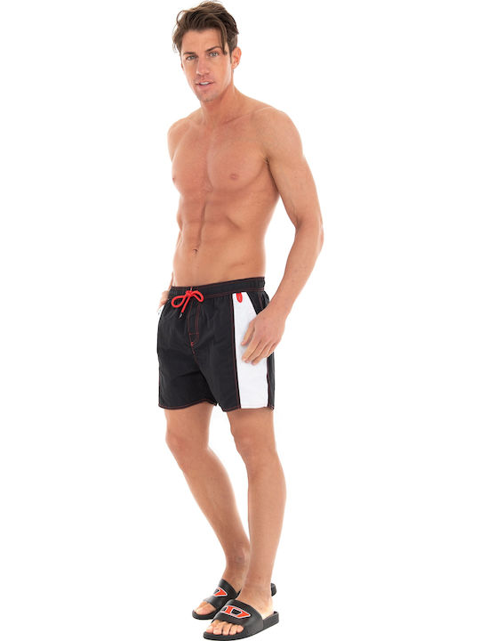 Caybay Costume De Baie Bărbați Pantaloni Scurți Negri Cu Dungi