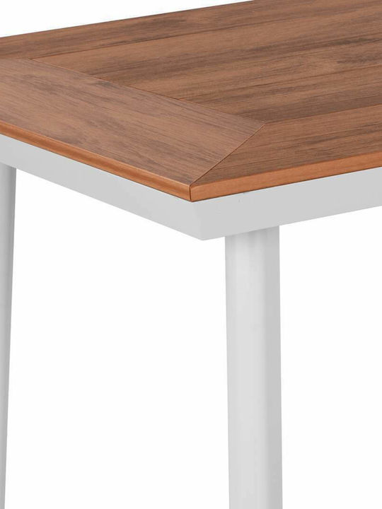 Маса Стабилна Polywood със Скелет от Алуминий С Polywood White 120x80x72.5бр