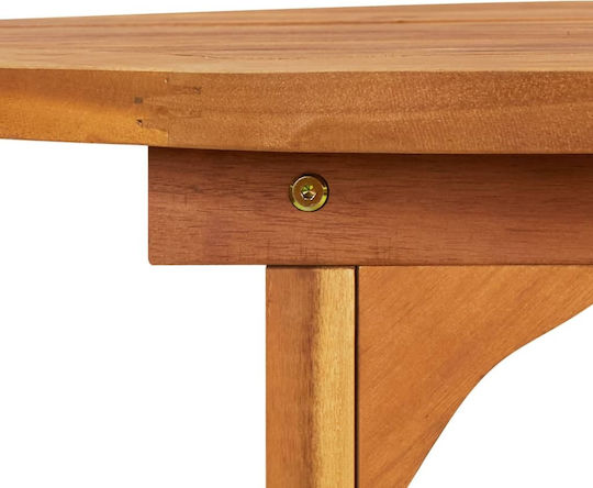 Ξύλινο Τραπέζι Εξωτερικού Χώρου Καφέ 180x90x75εκ.