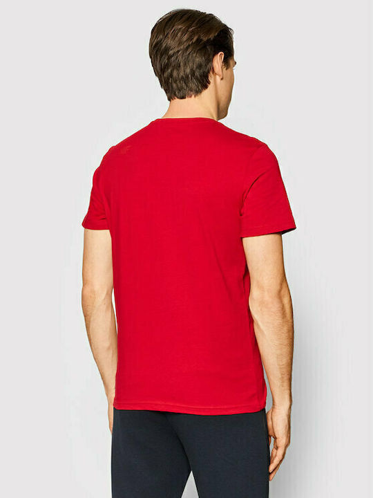 4F Herren Sport T-Shirt Kurzarm Rot