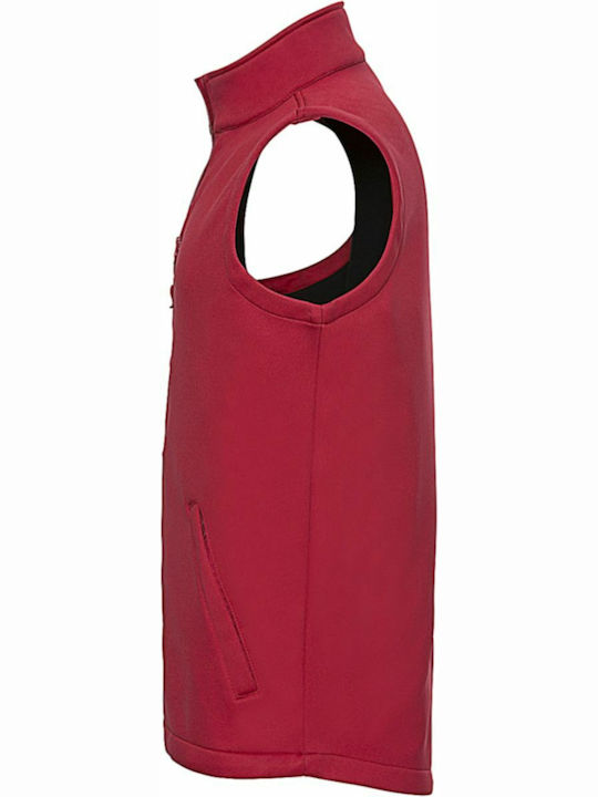 Russell Europe Αμάνικο Μπουφάν Softshell Αδιάβροχο και Αντιανεμικό Κόκκινο