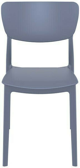 Outdoor Chair Polypropylene Monna 127 Dark Grey 45x53x82cm
