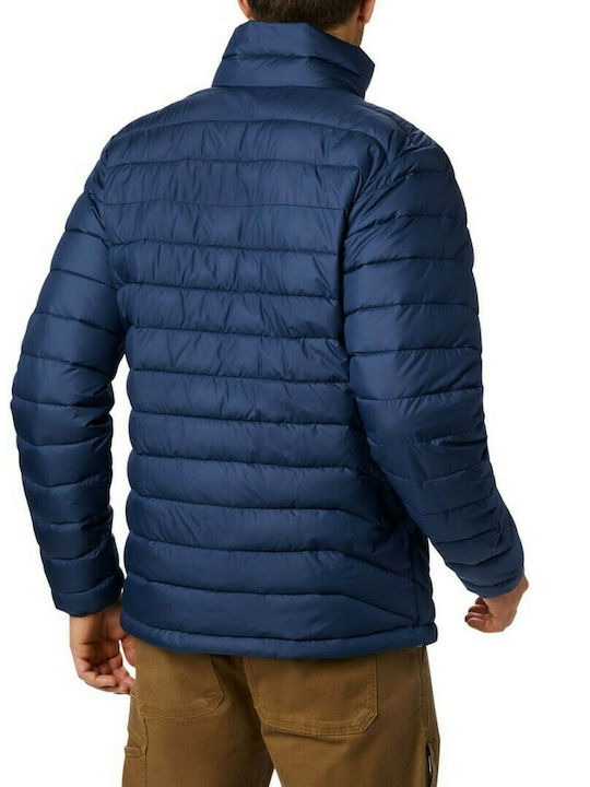 Columbia Powder Lite Herren Winter Jacke Puffer Marineblau