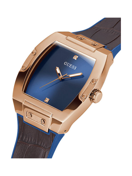 Guess Women's Watch with Brown Leather Strap