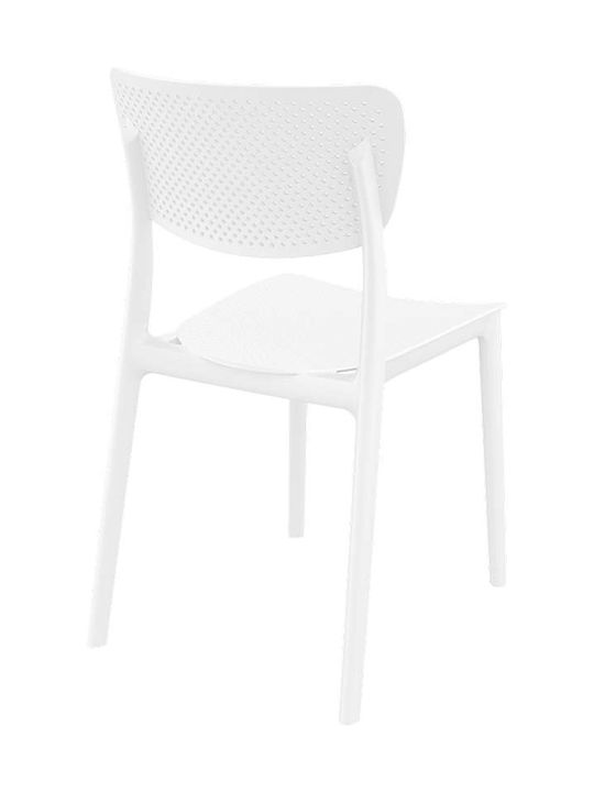 Outdoor Chair Polypropylene Lucy 129 White 45x53x82cm