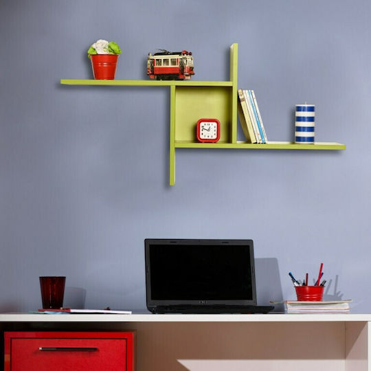 Wall Shelf Windmill Green 100x18x50cm